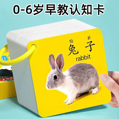 加厚早教认知卡片看图识字婴幼儿