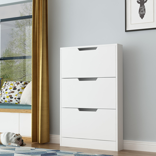 超薄翻斗鞋柜13cm简约现代窄楼道走廊外出租屋家用门口经济玄关柜