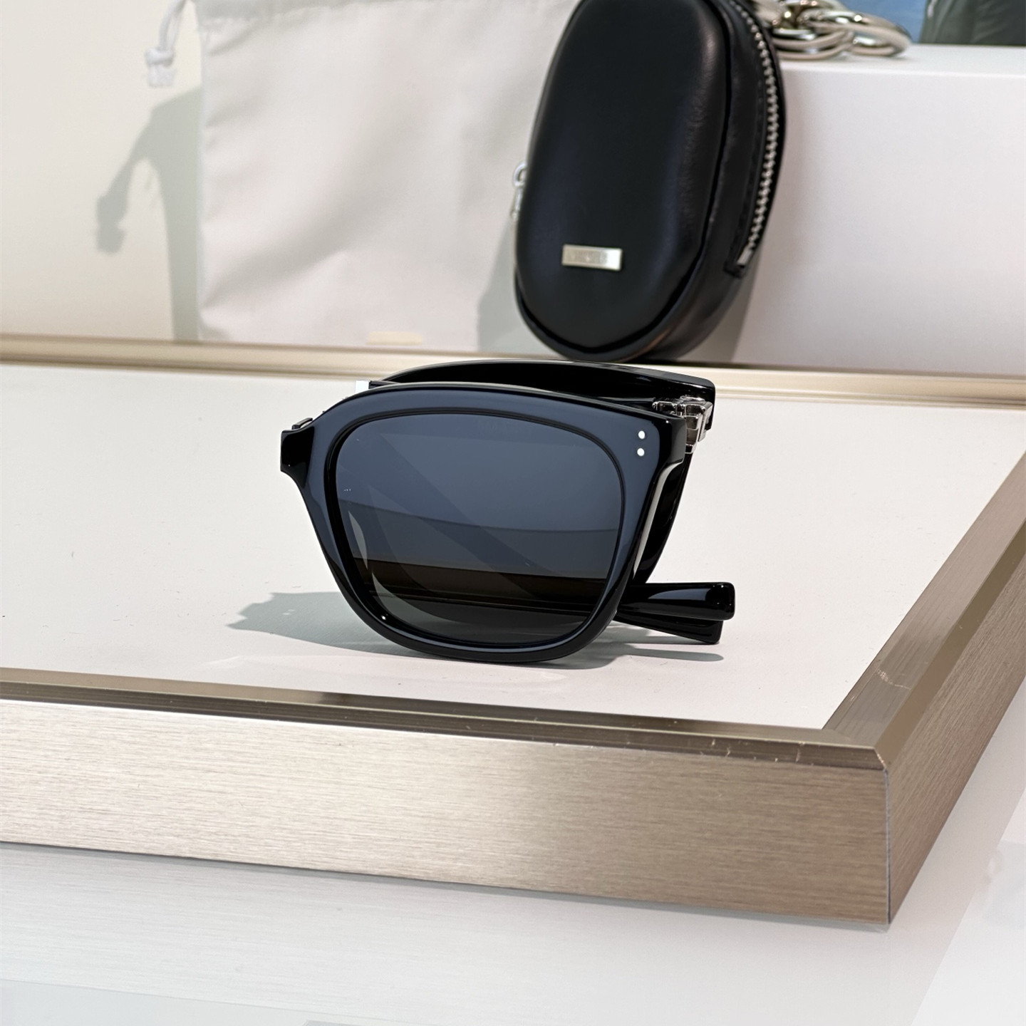 INS网红款便携式折叠太阳镜Matiny方框黑超墨镜男女防紫外线眼镜,ZIPPO/瑞士军刀/眼镜,太阳眼镜,淘宝优惠券,粉丝福利购,淘宝优惠卷