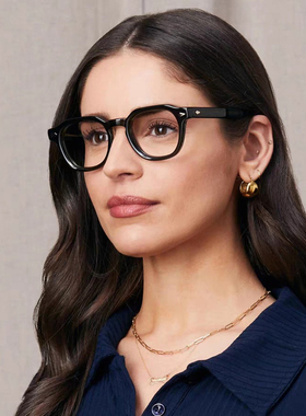 时尚潮流多边形眼镜架男女复古百搭黑色框素颜镜近视眼镜框DOLT