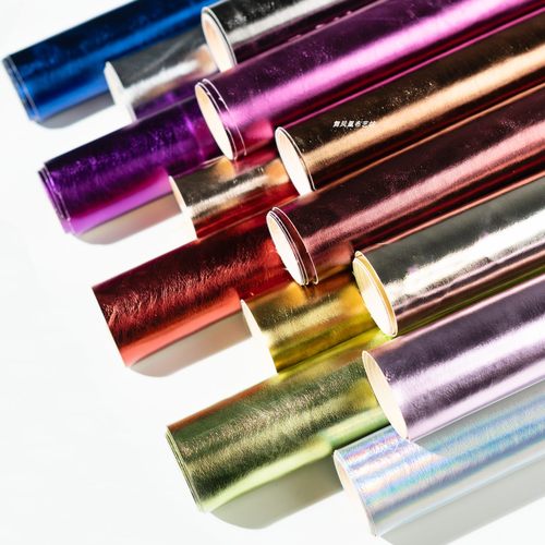 金属感软装服装PU皮革贴膜布料