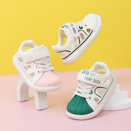 儿童透气学步机能凉鞋