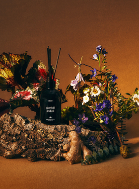 ASUCH 檀木苔藓森林 黄昏鹿场无火藤条香薰 卧室家用助眠散香器