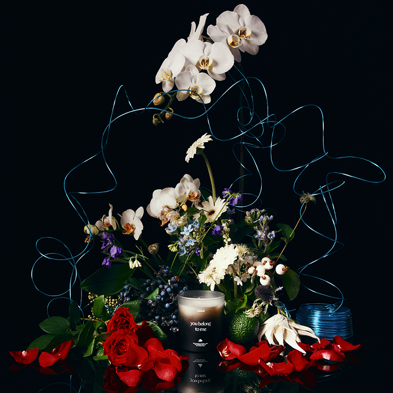 ASUCH无烟香薰蜡烛紫罗兰黑莓