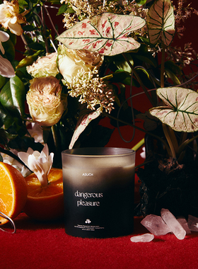 ASUCH 晚香玉橙花玫瑰 无烟香薰蜡烛大豆蜡精油礼物客厅助眠花香