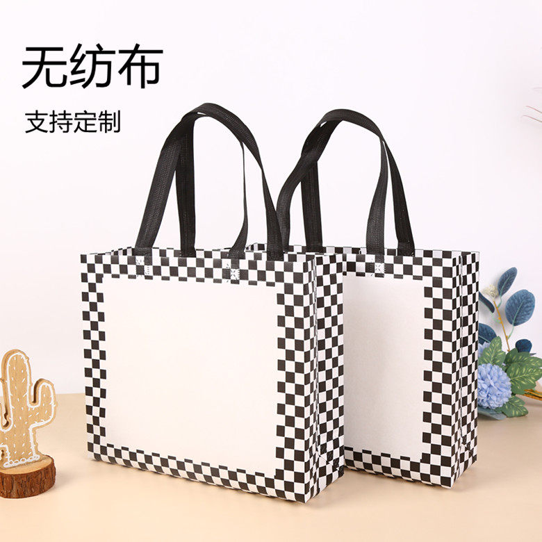 网红覆膜无纺布男女童服装店手提袋包装礼品塑料袋子批发印刷logo