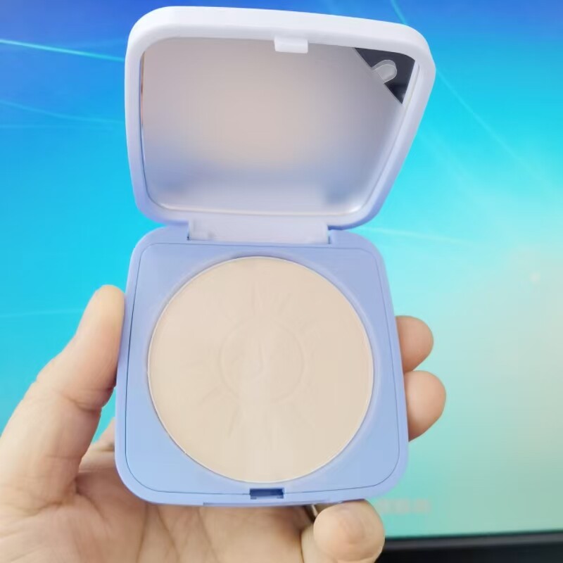 诗黛尔美白防晒粉饼12g蜜粉饼控油遮瑕定妆粉防水防汗干湿两用粉