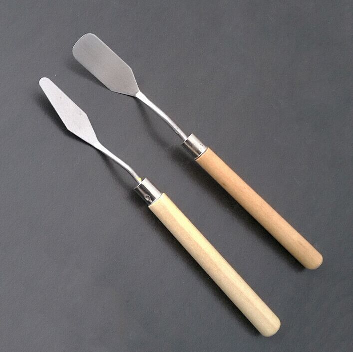 油画刀调色刀水粉刮刀颜料挑刀绘画工具美术用品木柄平头铲刀在类目 电子词典/电纸书/文化用品, 裁剪用品, 美工刀中 - 来自Buy2taobao.com提供专业的淘宝代购服务