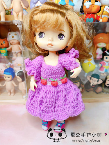 Monst野蛮宝贝衣服 胶皮娃娃8分关节BJD 娃衣 樱桃萌萌哒裙子