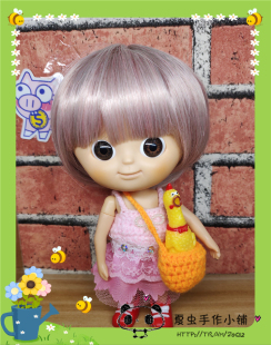 迷你惨叫鸡 blythe小布holala 妹头BJD MOLLY 12分6分娃娃用配件