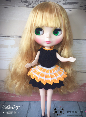 小布Blythe娃娃可穿娃衣 手工制作衣服 农场小妞 两用套装