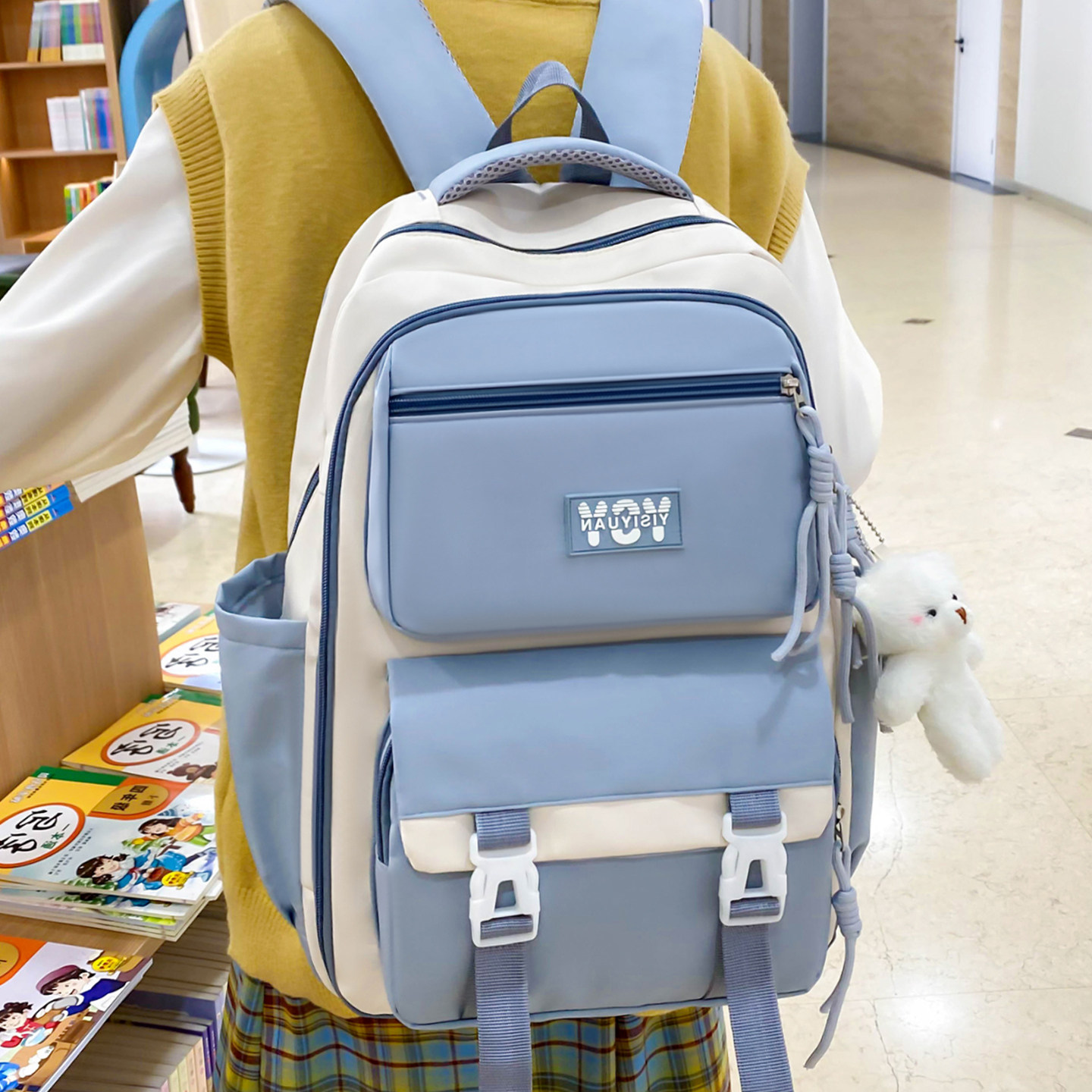 高颜值小学生三到五六年级书包女生初中生双肩包大容量高中生背包