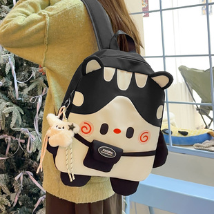 设计感可爱儿童动物形状小猫书包女童学生上学双肩包旅游出行背包