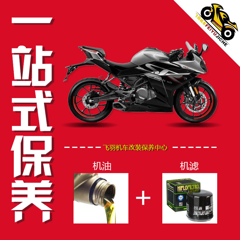飞羽机车 适用于赛600摩托车机油机滤保养套装润滑油滤清器配件