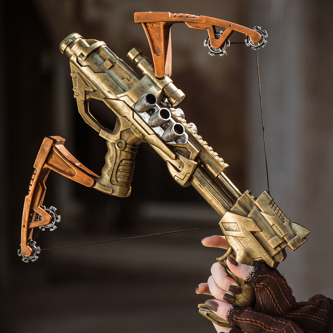 熠先生的朋克大陆 蒸汽朋克复古cosplay海外手工玩具模型弓箭弩枪