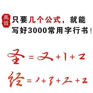 数字化符号练字发明人张神农行书字帖成人零基础入门行楷练字帖贴