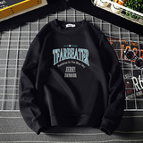 T4050-P25字母印花帅气百搭长袖t恤男大码胖子卫衣薄外套，男装卫衣，电商A040A