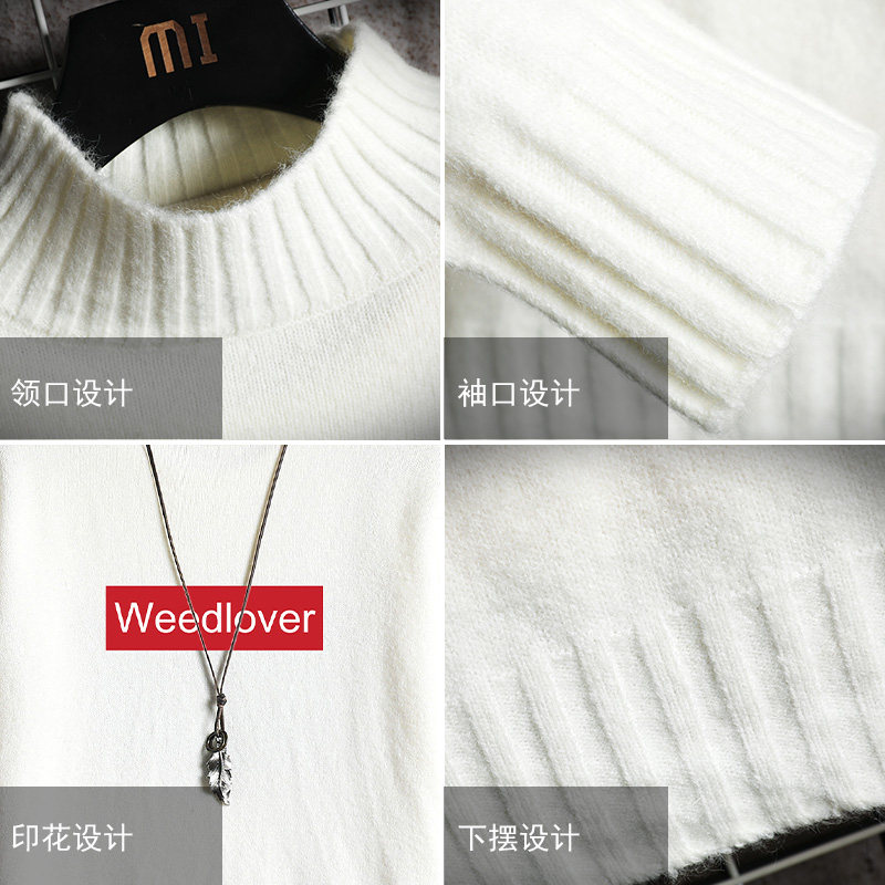 M18046加绒款-P65半高领加厚加绒毛衣男大码胖子针织衫保暖外套,男装针织衫/毛衣,电商A040A