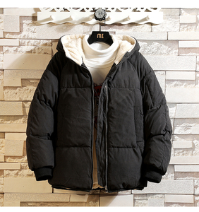 电商A040A-MY16005-P100 加厚加绒面包服男大码宽松衣袄外套图片
