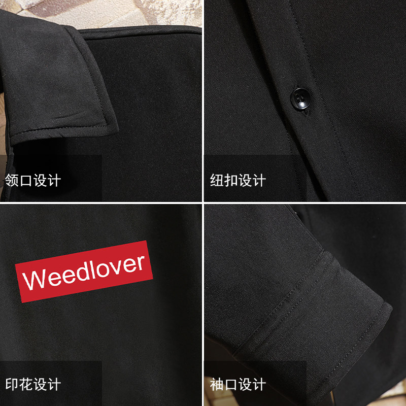 CS15046加绒款P55加厚加绒衬衫男保暖衬衣长袖寸衫上衣服外套,男装衬衫,电商A040A