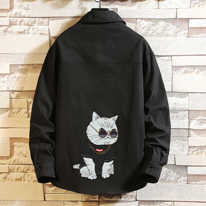 CS15044加绒款P55加厚加绒衬衫男保暖衬衣长袖寸衫上衣服外套图片