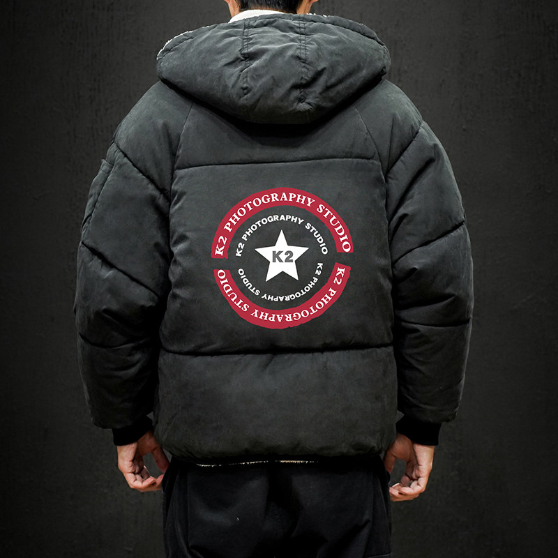 MY16032-P100羊羔绒运动加厚加绒衣加肥加大码男胖子面包服,男装棉衣,电商A040A