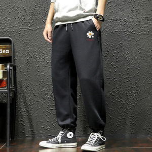 K13059-P40春季束脚直筒运动裤男大码宽松休闲卫裤哈伦裤图片