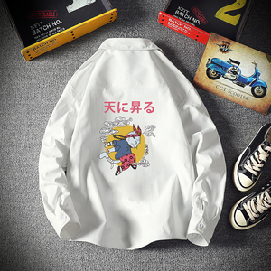 CS15012加绒款P55加厚加绒衬衫男保暖衬衣长袖寸衫上衣服外套图片