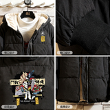 MY16016-P100加厚加绒面包服男大码宽松休闲衣服袄外套，男装棉衣，电商A040A