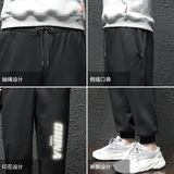 K12053-P40春季束脚直筒运动裤男大码宽松休闲卫裤哈伦裤，男装休闲裤，电商A040A