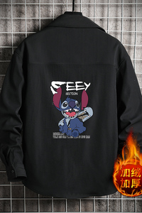 CS15038加绒款P55加厚加绒衬衫男保暖衬衣长袖寸衫上衣服外套图片