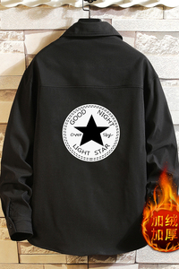 CS15008加绒款P55加厚加绒衬衫男保暖衬衣长袖寸衫上衣服外套图片