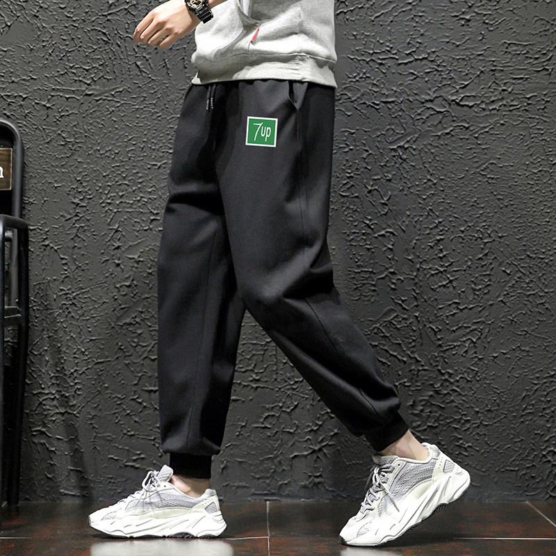 K12058-P40春季束脚直筒运动裤男大码宽松休闲卫裤哈伦裤,男装休闲裤,电商A040A