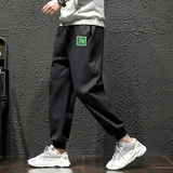 K12058-P40春季束脚直筒运动裤男大码宽松休闲卫裤哈伦裤，男装休闲裤，电商A040A