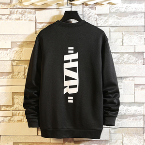 T4002-P25 字母印花帅气百搭长袖t恤男大码胖子卫衣薄外套,男装卫衣,电商A040A