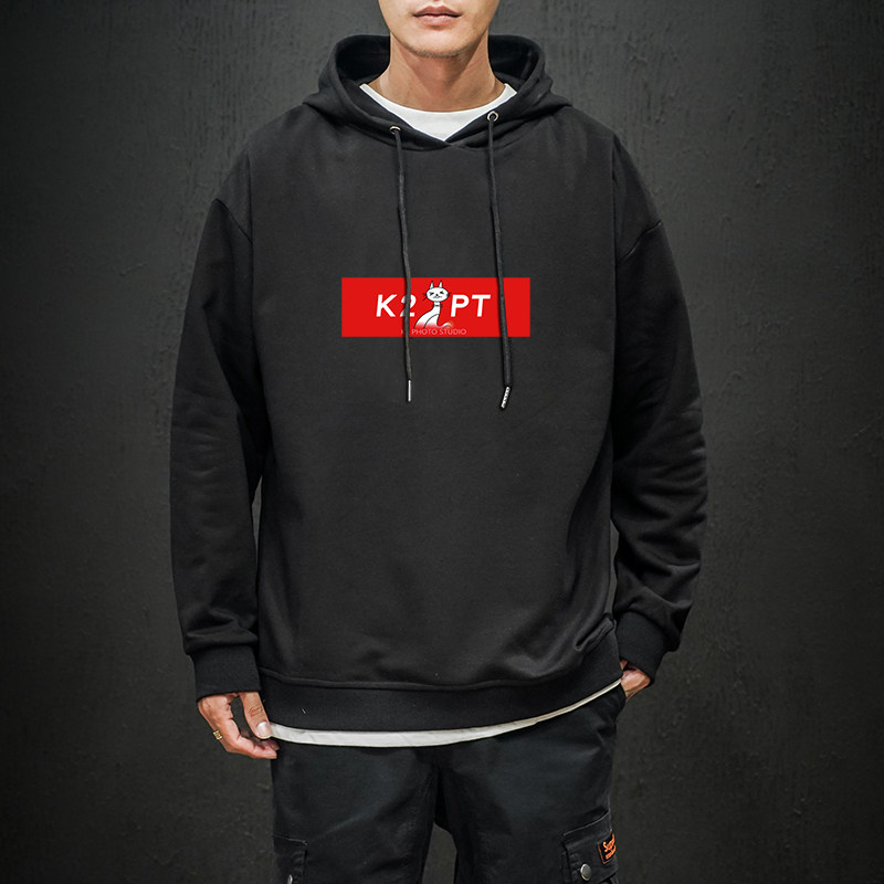 电商A040A-WY2024-P402023新款印花春秋连帽外套男大码胖子卫衣,男装卫衣,电商A040A