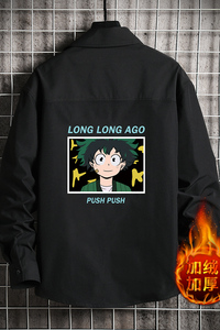 CS15049加绒款P55加厚加绒衬衫男保暖衬衣长袖寸衫上衣服外套图片