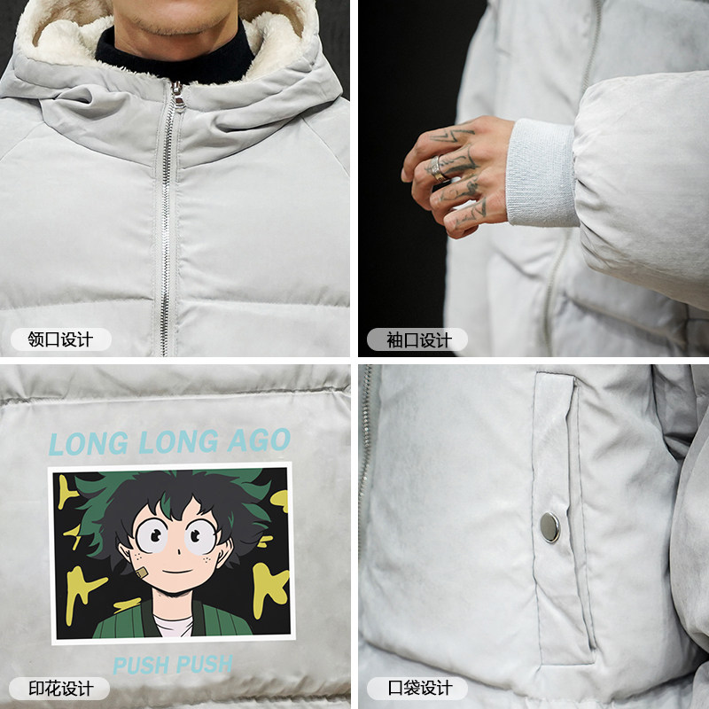 MY16049-P100加厚加绒衣男面包服男大码服男袄男外套男,男装棉衣,电商A040A