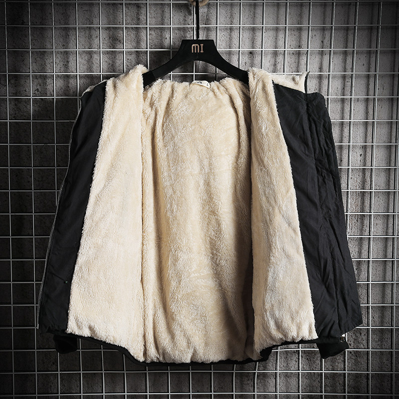 电商A040A-MY16019-P100潮牌加厚加绒衣男保暖面包服外套,男装棉衣,电商A040A