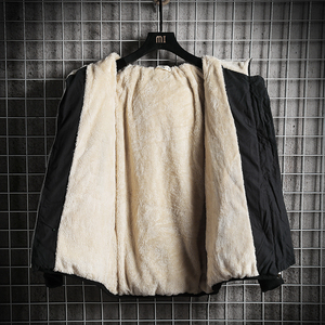 电商A040A-MY16019-P100 潮牌加厚加绒衣男保暖面包服外套图片