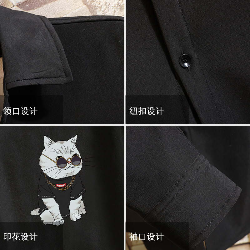 CS15044加绒款P55加厚加绒衬衫男保暖衬衣长袖寸衫上衣服外套,男装衬衫,电商A040A