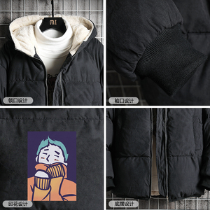 MY16042-P100 加厚加绒衣男面包服男大码服男袄男外套男图片
