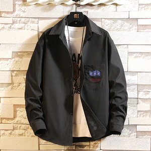 CS15014加绒款P55加厚加绒衬衫男保暖衬衣长袖寸衫上衣服外套图片