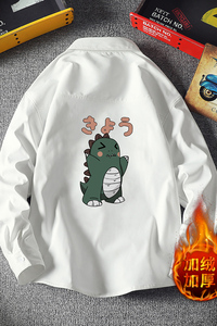CS15037加绒款P55加厚加绒衬衫男保暖衬衣长袖寸衫上衣服外套图片