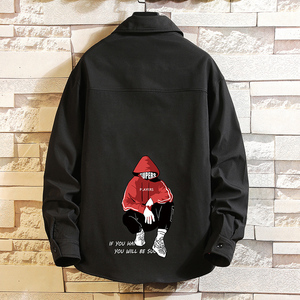 CS15051加绒款P55加厚加绒衬衫男保暖衬衣长袖寸衫上衣服外套图片