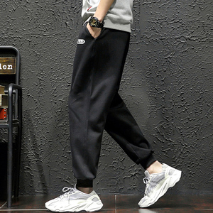 K12060-P40春季束脚直筒运动裤男大码宽松休闲卫裤哈伦裤图片