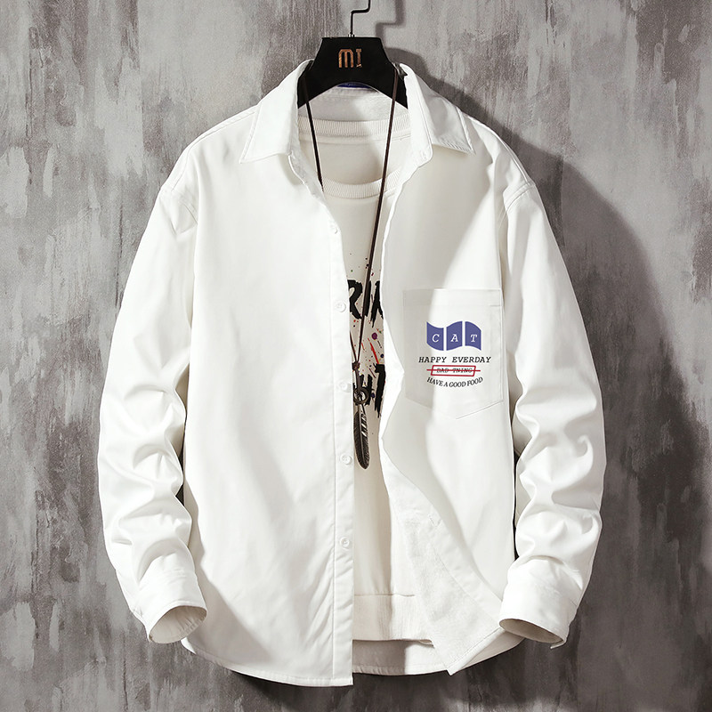 CS15014加绒款P55加厚加绒衬衫男保暖衬衣长袖寸衫上衣服外套,男装衬衫,电商A040A
