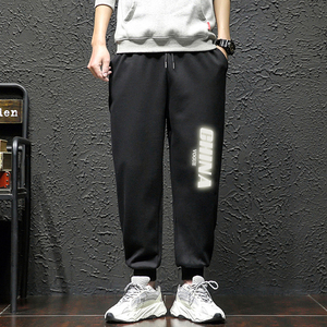 K12053-P40春季束脚直筒运动裤男大码宽松休闲卫裤哈伦裤图片