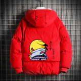 MY16036-P100皮卡丘卡通加厚加绒面包服加肥加大码男胖子衣，男装棉衣，电商A040A