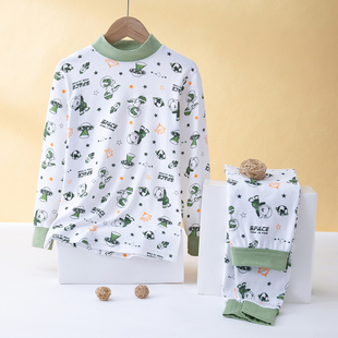 套 全棉中大童线衣线裤 儿童秋衣秋裤 套纯棉男童保暖内衣女童棉毛衫